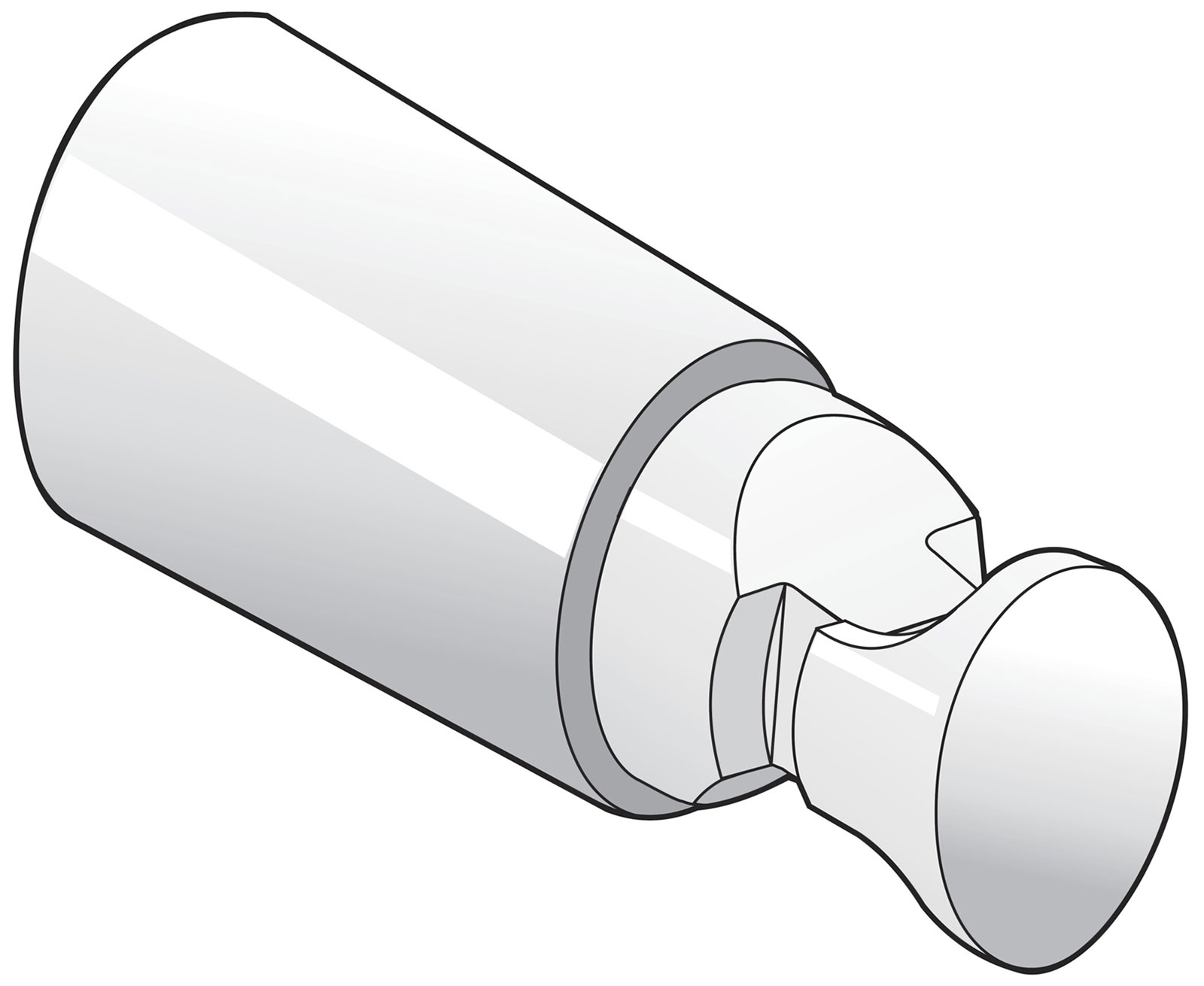 Kunststoffhalterung STN 3fach Rohrdurchmesser 15 - 28 mm Rohrlücke: 11 - 22 mm