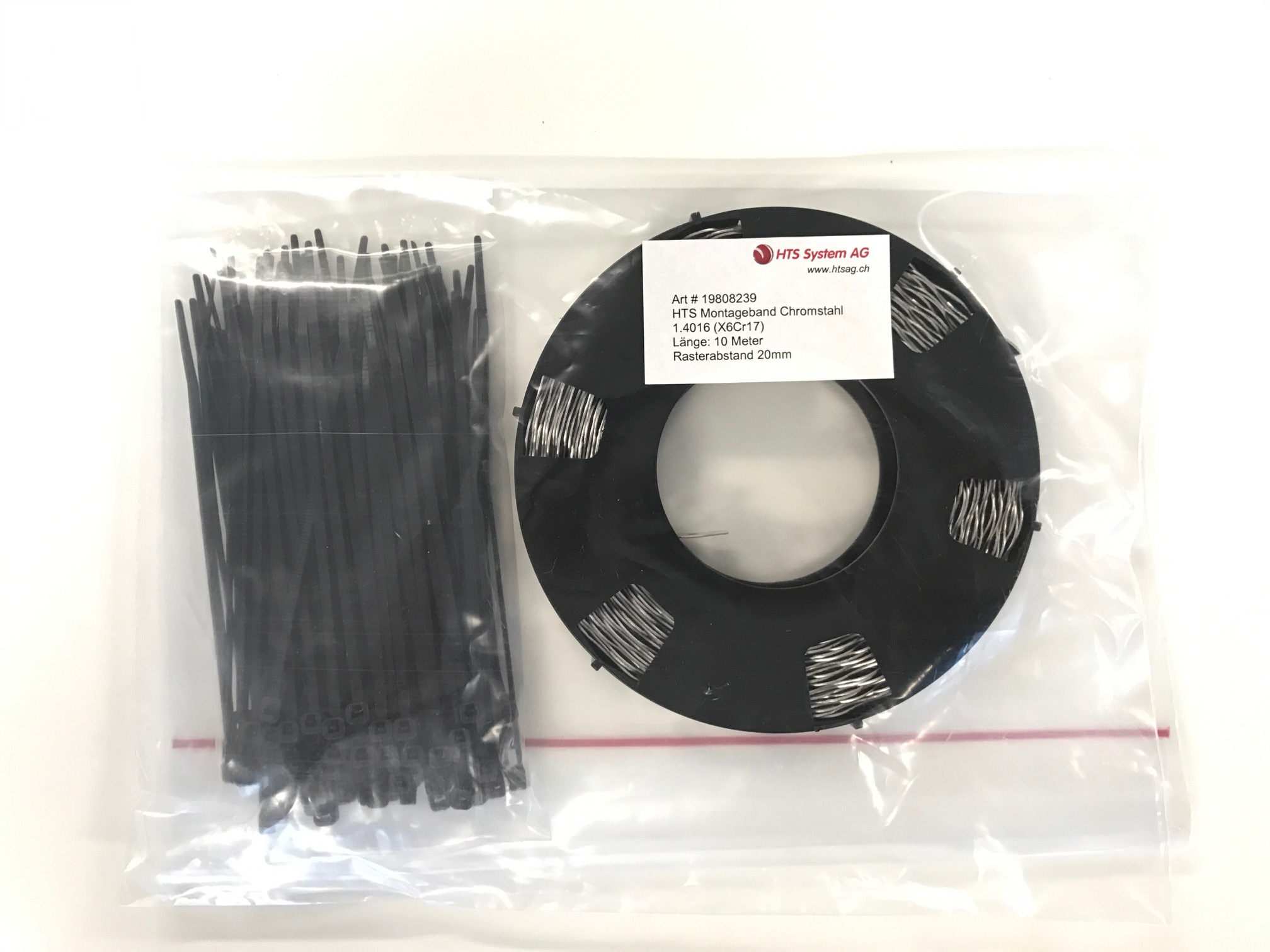 Montageband Chromstahl 1.4016 (X6Cr17) Dachrinnenheizung Freiflächenheizung